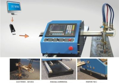 Portable CNC Plasma lõikamismasin ja automaatne Gas Cutting Machine terasest rajal